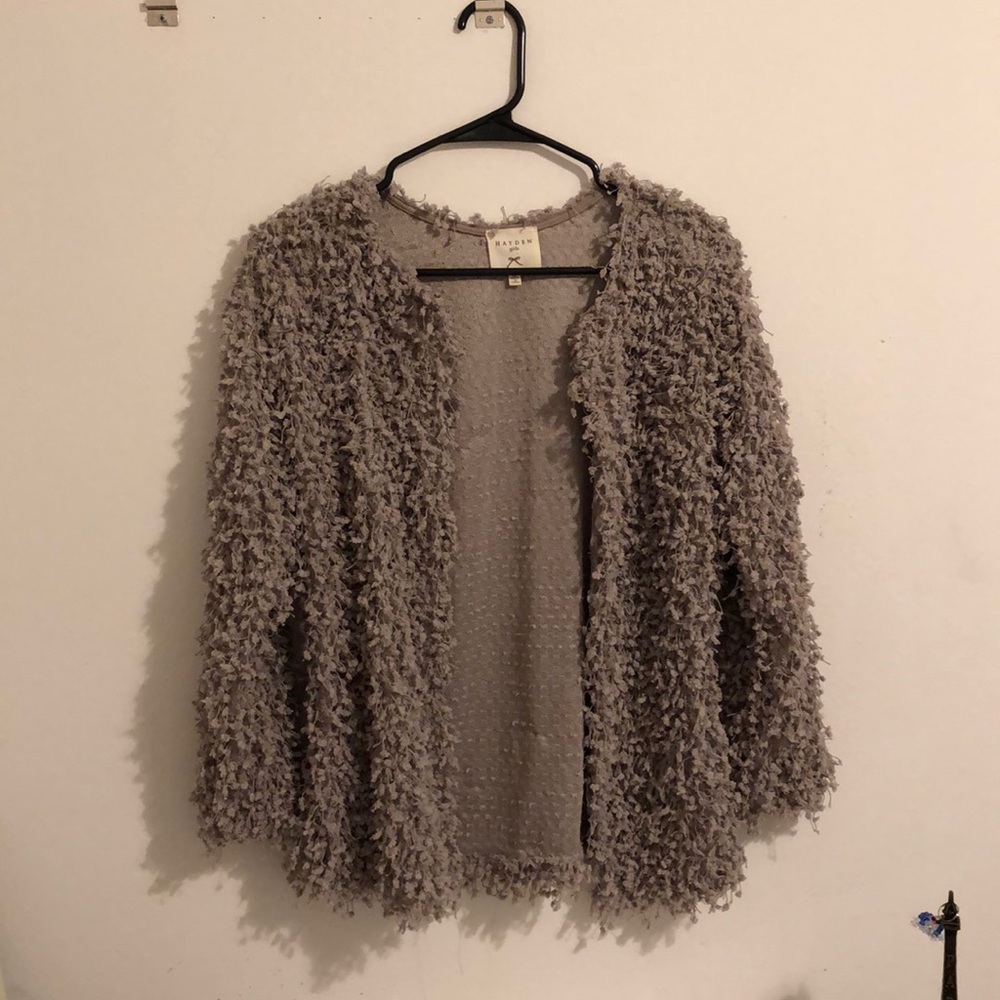 Hayden girls purple/gray sweater.